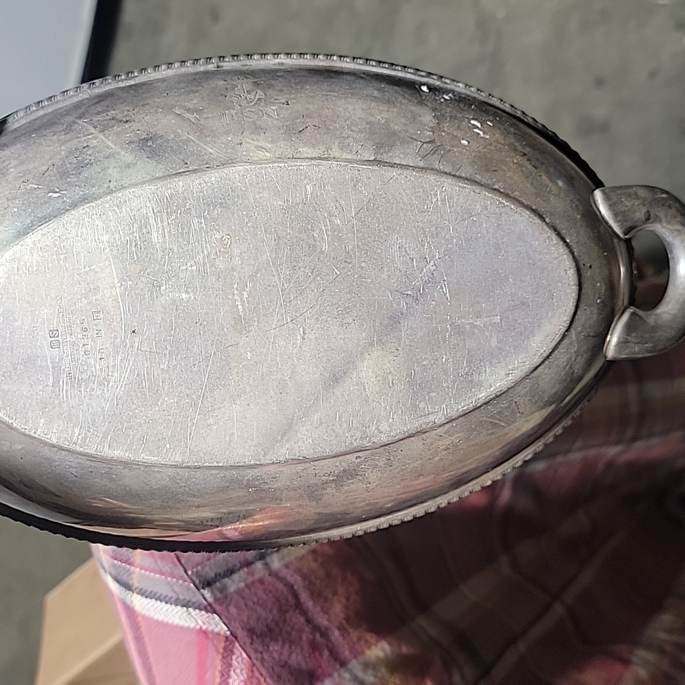 1942 USN international silver serving tray